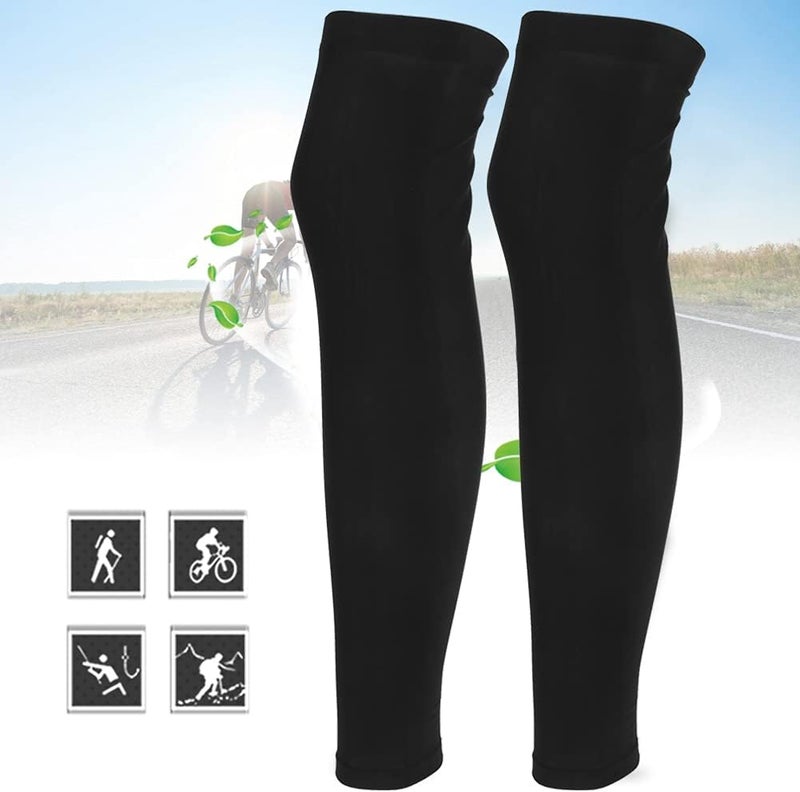 plplaaoo Leg Sleeves, UV Sun Protection Leg Sleeves,Summer Outdoor Cycling Sunscreen Leg Sleeves,High Elastic Sweat Abso - Image 3